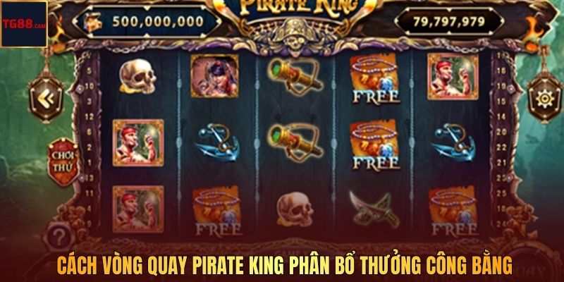 Nổ Hũ Pirate King Tại TG88 Săn Kho Báu Biển Khơi Hấp Dẫn 2 Cách vòng quay Pirate King phân bổ thưởng công bằng