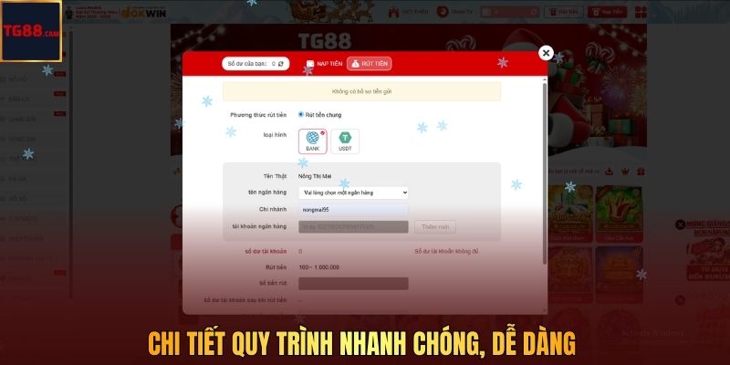Chi tiết quy trình nhanh chóng, dễ dàng 