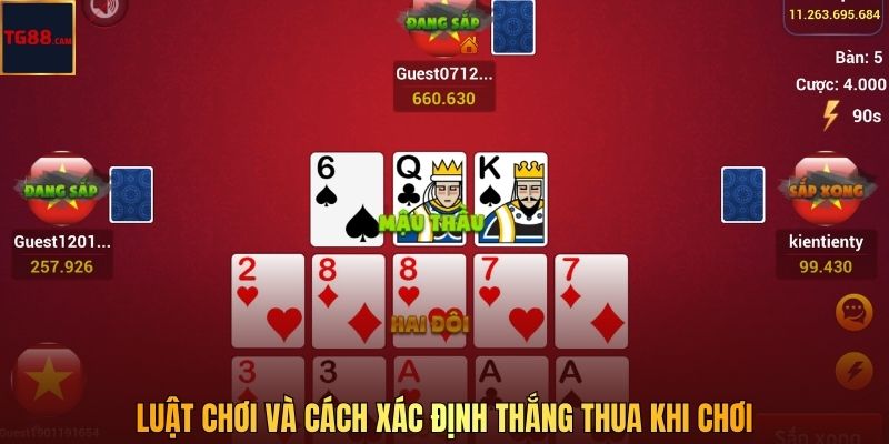 Bài Mậu Binh Tại TG88 - Tựa Game Bài Chiến Thuật Đỉnh Cao Năm 2026 3 Luật chơi và cách xác định thắng thua khi chơi